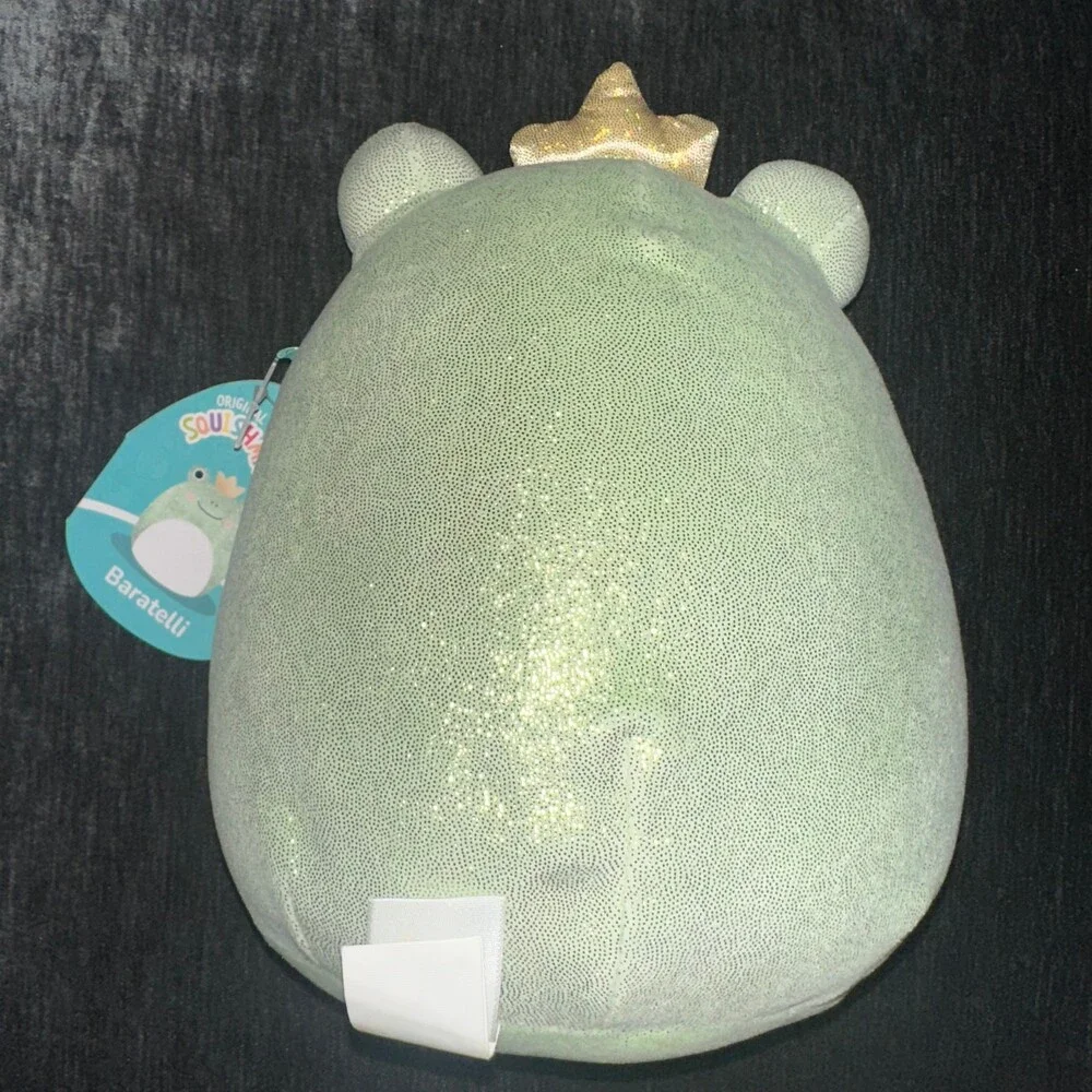 Squishmallows Baratelli Frog 8-9” Glitter Shimmer Crown Plush With Tag